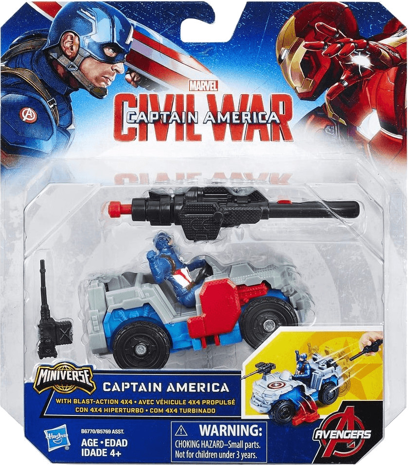 Hasbro Marvel Captain America: Civil War - Captain America with blast action 4x4