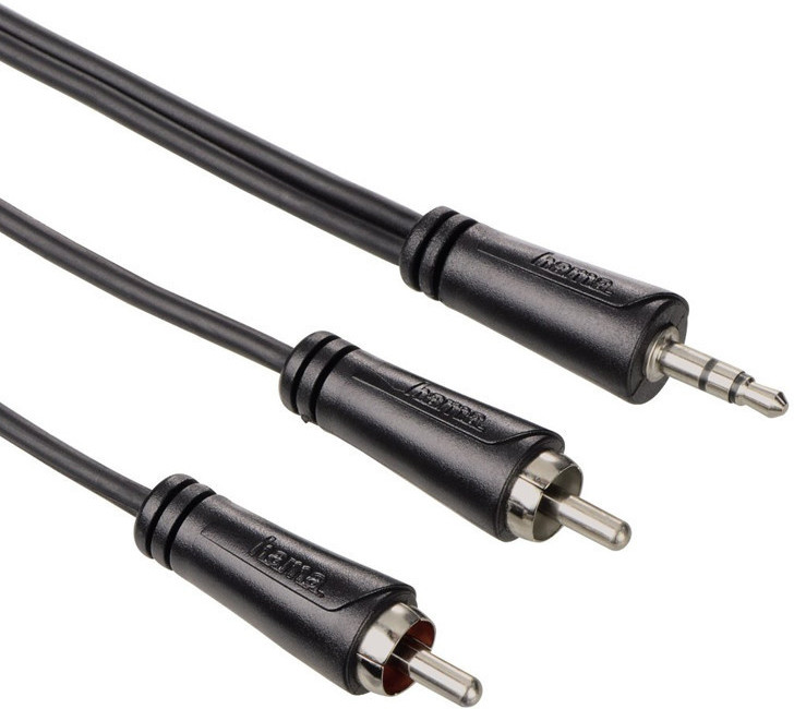 Hama Audio-Kabel 3,5mm Klinken-Stecker - 2 Cinch-Stecker ab 10,29 €