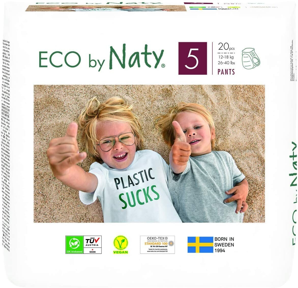 Naty Éco culottes d'apprentissage taille 5