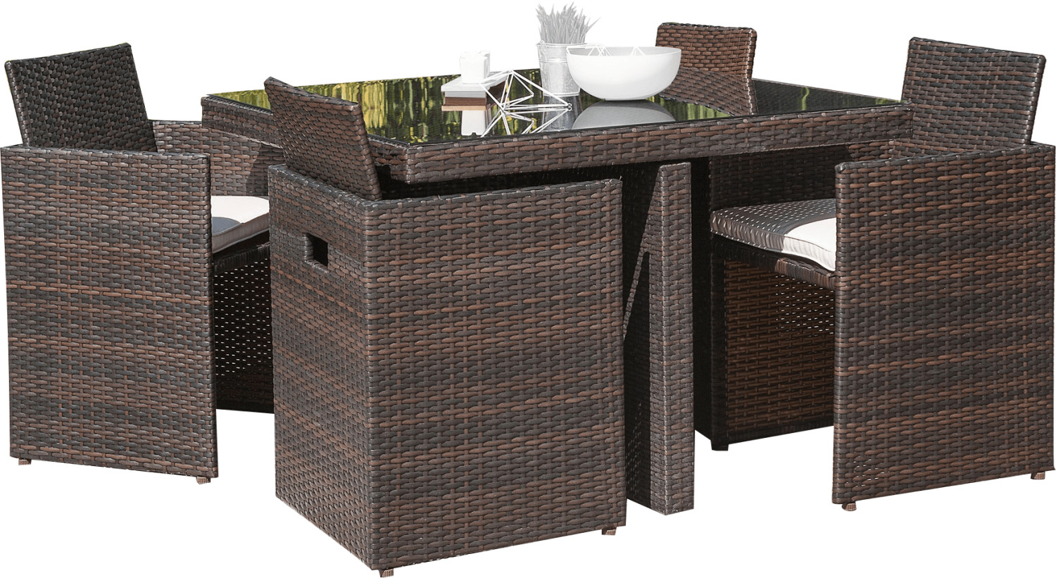 DCB Garden Salon encastrable 4 places chocolat