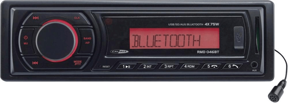 Autoradio caliber rmd046bt-2 75w x 4 - bluetooth - rds-usb-sd-mp3-aux-fm  rétro éclairage bleu - Conforama
