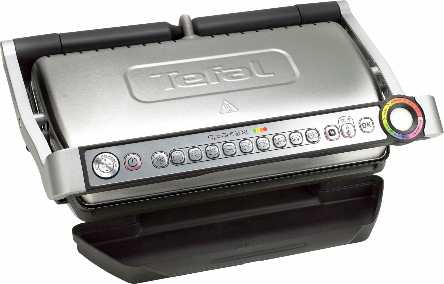 Plaque De Gril Supérieure Pour Rowenta/Tefal Optigrill+ XL - 40 Cm De Large - Pièce De Rechange D'Origine