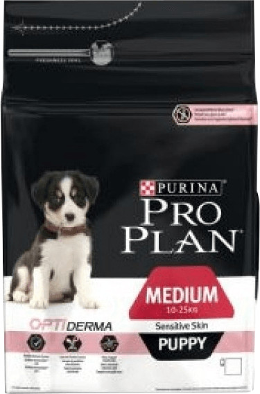 Purina Pro Plan Opti'Derma pour chiots de moyennes races à la peau sensible (3 kg)
