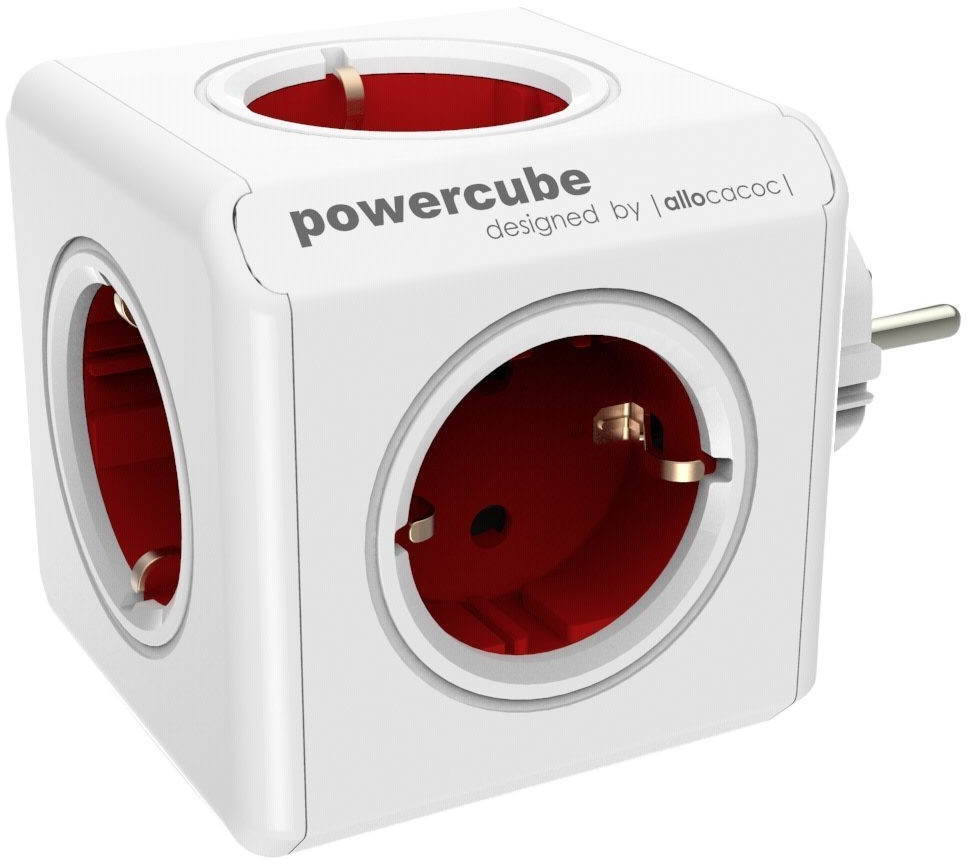 Allocacoc PowerCube Original Type F red