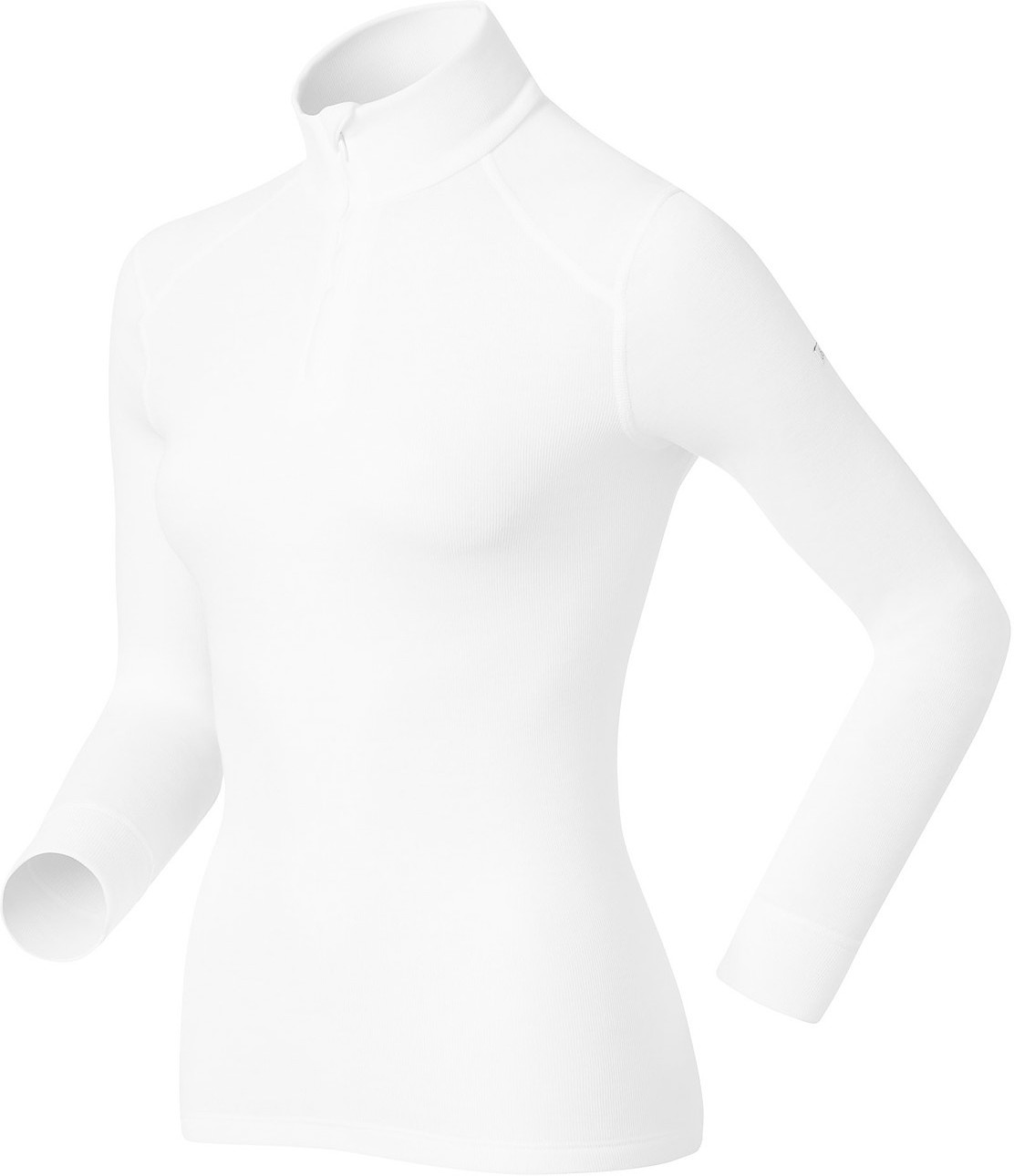 Odlo Shirt l/s Turtle Neck 1/2 Zip Warm Women (152001) white