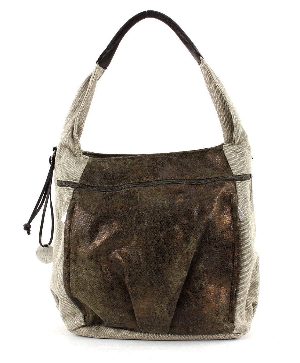 Lässig Sac à langer Casual Hobo olive/beige