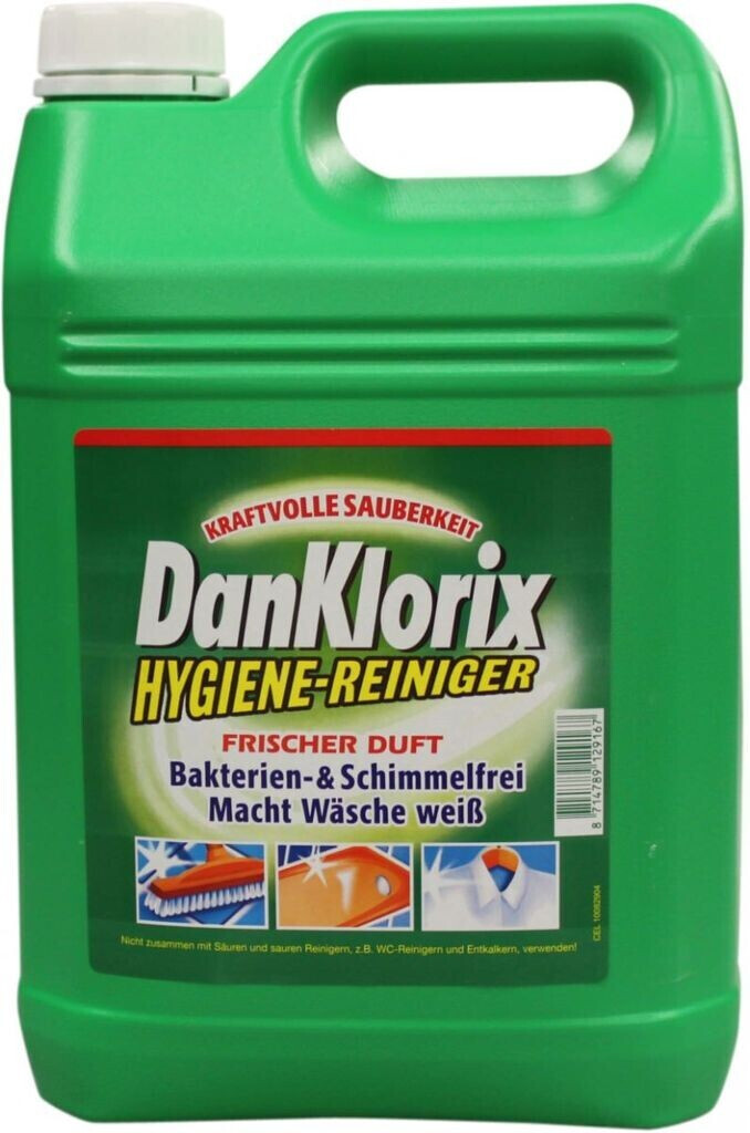 DanKlorix DanKlorix Hygiene-Reiniger 1,5L - Mit Aktiv-Chlor (5er