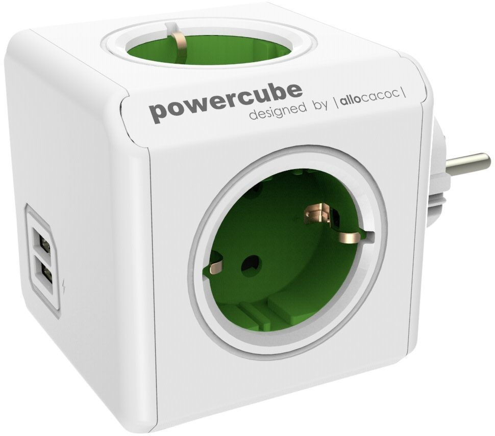 Allocacoc PowerCube Original USB green
