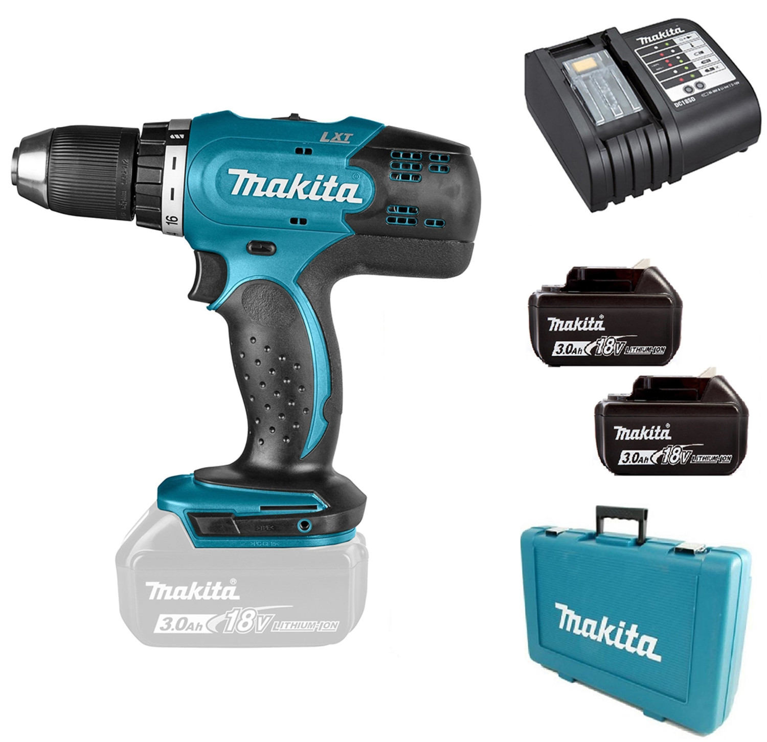 Makita DDF453SFE3 2 x 3 Ah ab 159 90 Preisvergleich bei idealo