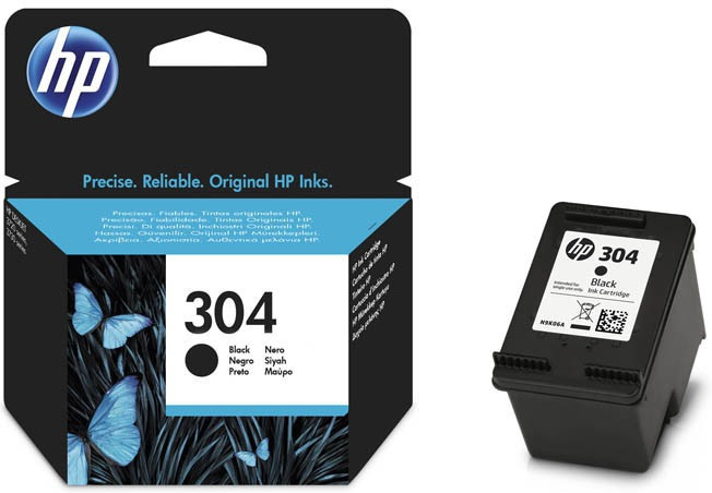 HP 304 Cartouche d'Encre Noire Authentique (N9K06AE) : :  Informatique