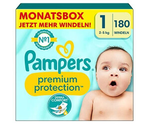 Pampers Couches bébé premium care taille 1 nouveau-né x60pcs - PAMPERS à  prix pas cher