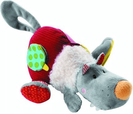Lilliputiens Peluche d'activités Nicolas le Loup