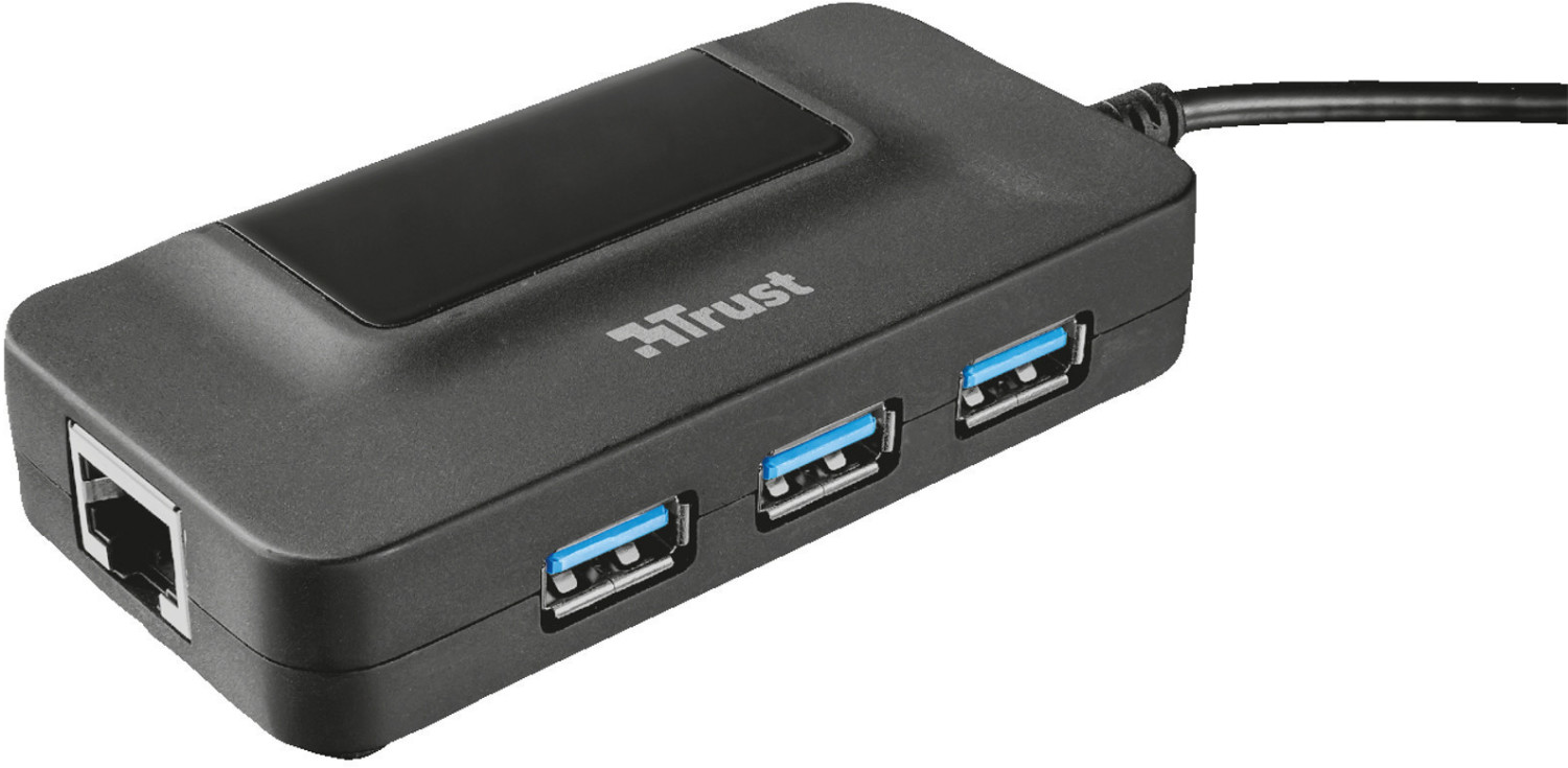 Trust 3 Port USB 3.0 Hub Ethernet (20789)