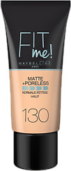 Gemey Maybelline Fit me! Matte + Poreless Make-up - 130 Buff Beige (30ml)