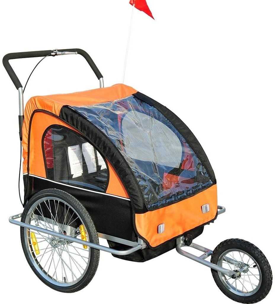 Homcom 2 In 1 Fahrradanhanger Ab 97 70 Preisvergleich Bei Idealo De