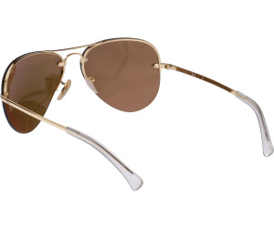 Buy Ray-Ban RB3449 001/2Y (gold/copper mirror) from £104.73