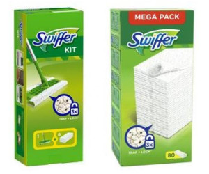Soldes Swiffer Mega Pack (80 lingettes) 2024 au meilleur prix sur