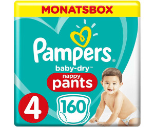 4er Pack 9-15 kg Pampers Baby-Dry Pants XXL Pack Gr 116 Höschen Windeln 4 