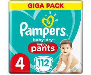 Mega Pack 112 Couches PAMPERS Baby-Dry Taille 3 (6 à 10 KG) Lot Changes Bébé