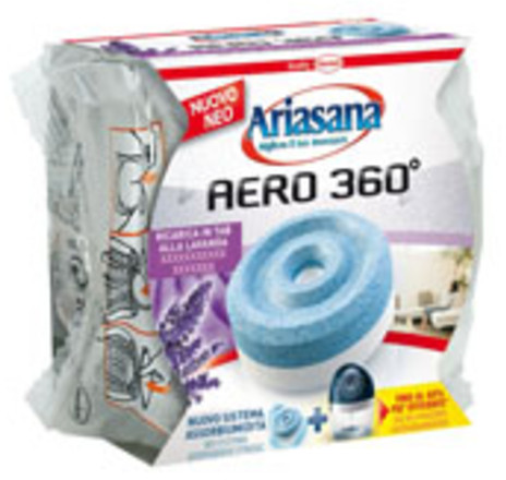 Ariasana Aero 360° Ricarica TAB inodore per dispositivo Aero 360° kit,  assorbi umidità in Tab neutra, neutralizza i cattivi odori e assorbe l' umidità, 2 TAB da 450g : : Casa e cucina
