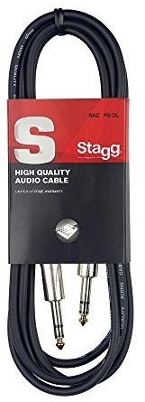 Stagg SAC1PS Câble audio jack/jack 1 m