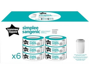 Soldes Tommee Tippee Recharges Simplee Sangenic (x 6) 2024 au