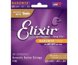 Elixir Strings 80/20 Bronze Nanoweb HD 
