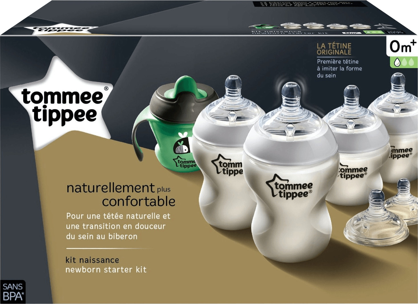 Tommee Tippee Coffret naissance biberons verre Closer to Nature