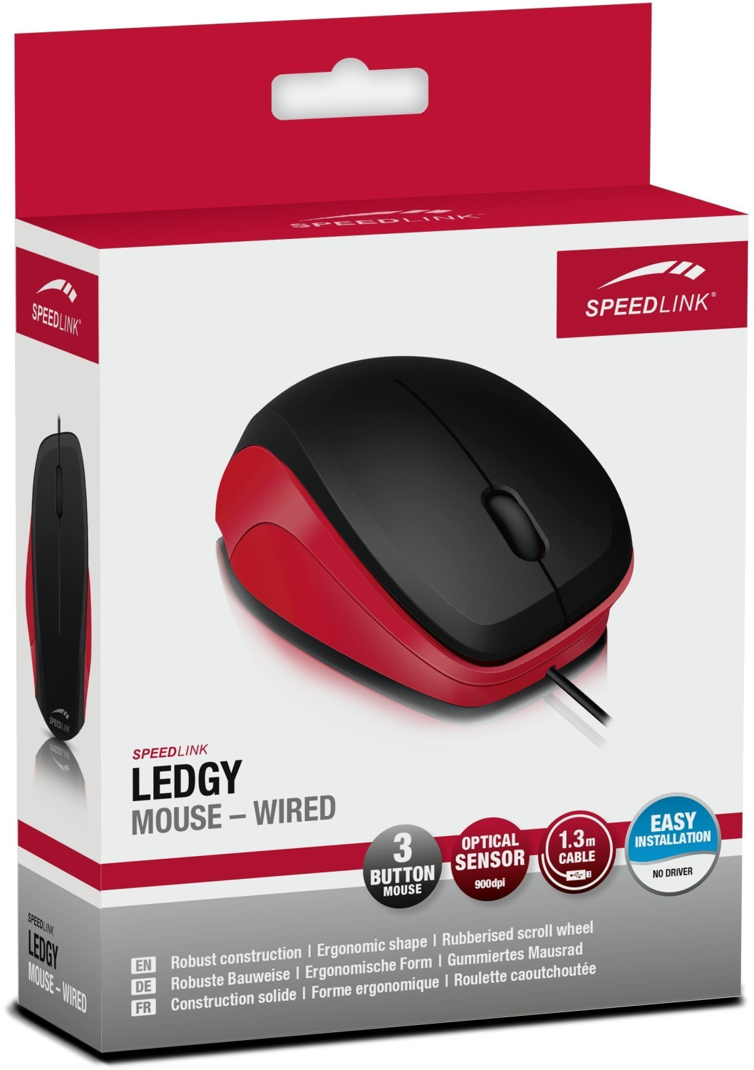 Speedlink Ledgy filaire (noir/rouge)