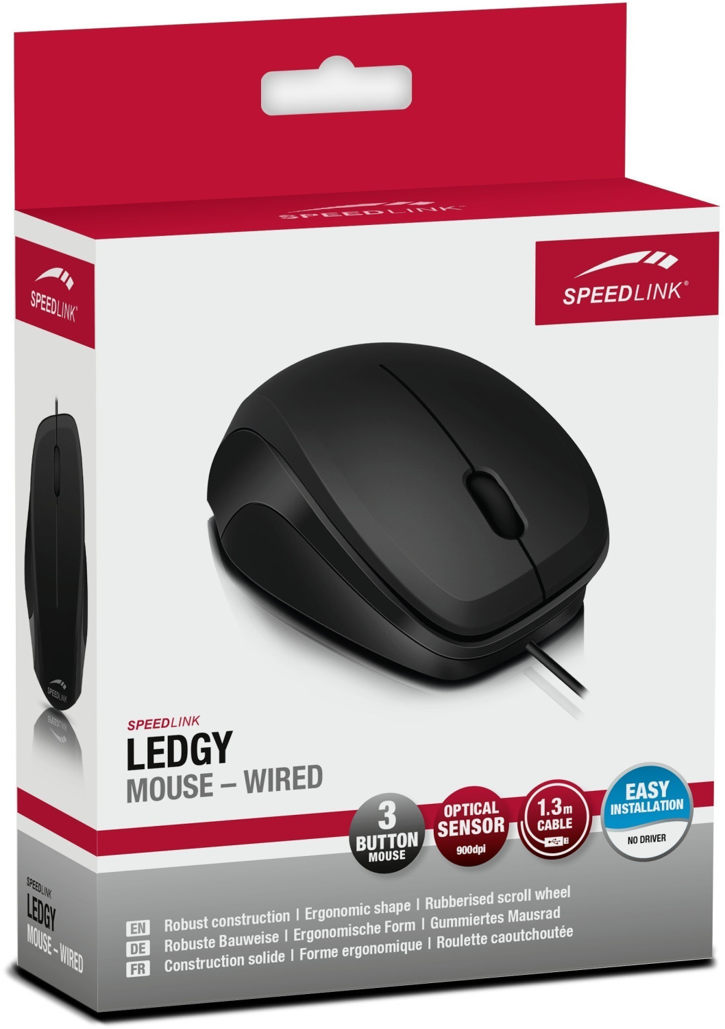 Speedlink Ledgy filaire (noir/noir)