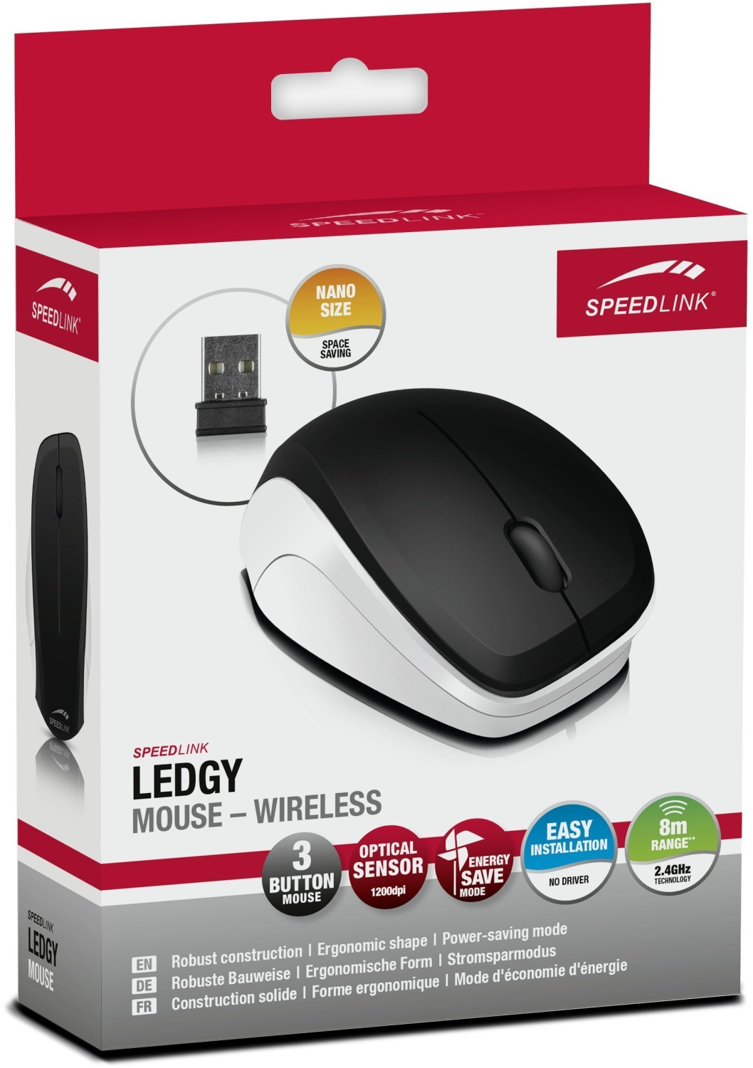Speedlink Ledgy sans fil (noir/blanc)