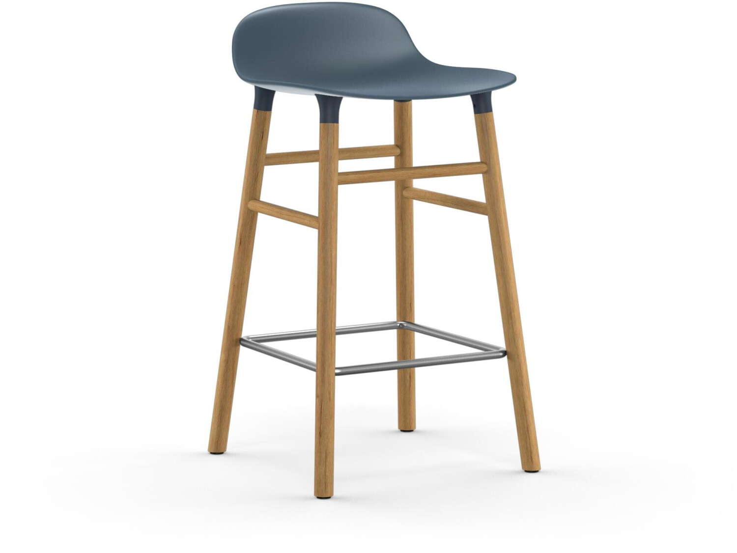 Normann Copenhagen Tabouret de bar Form 65 cm chêne/bleu