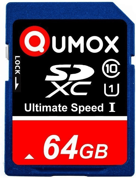 Qumox SDXC 64 Go Class 10 UHS-I