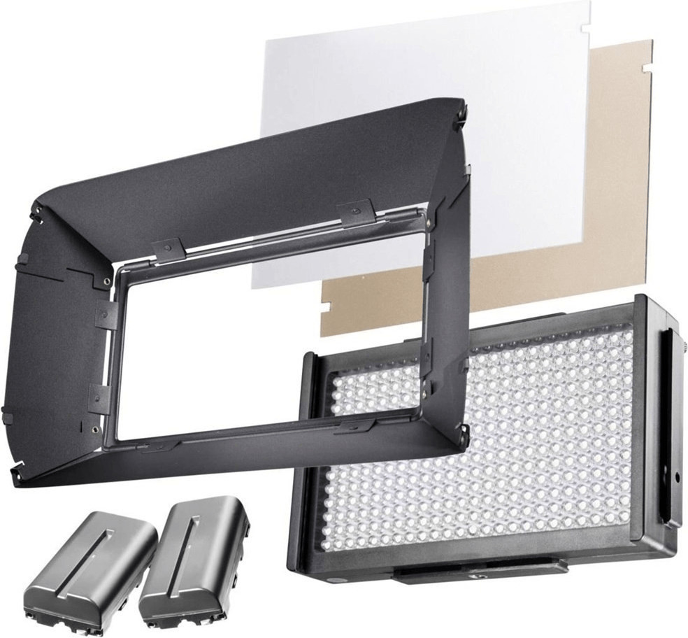 Walimex Set d'éclairage pro LED Foto Video Square 312 Bi Color