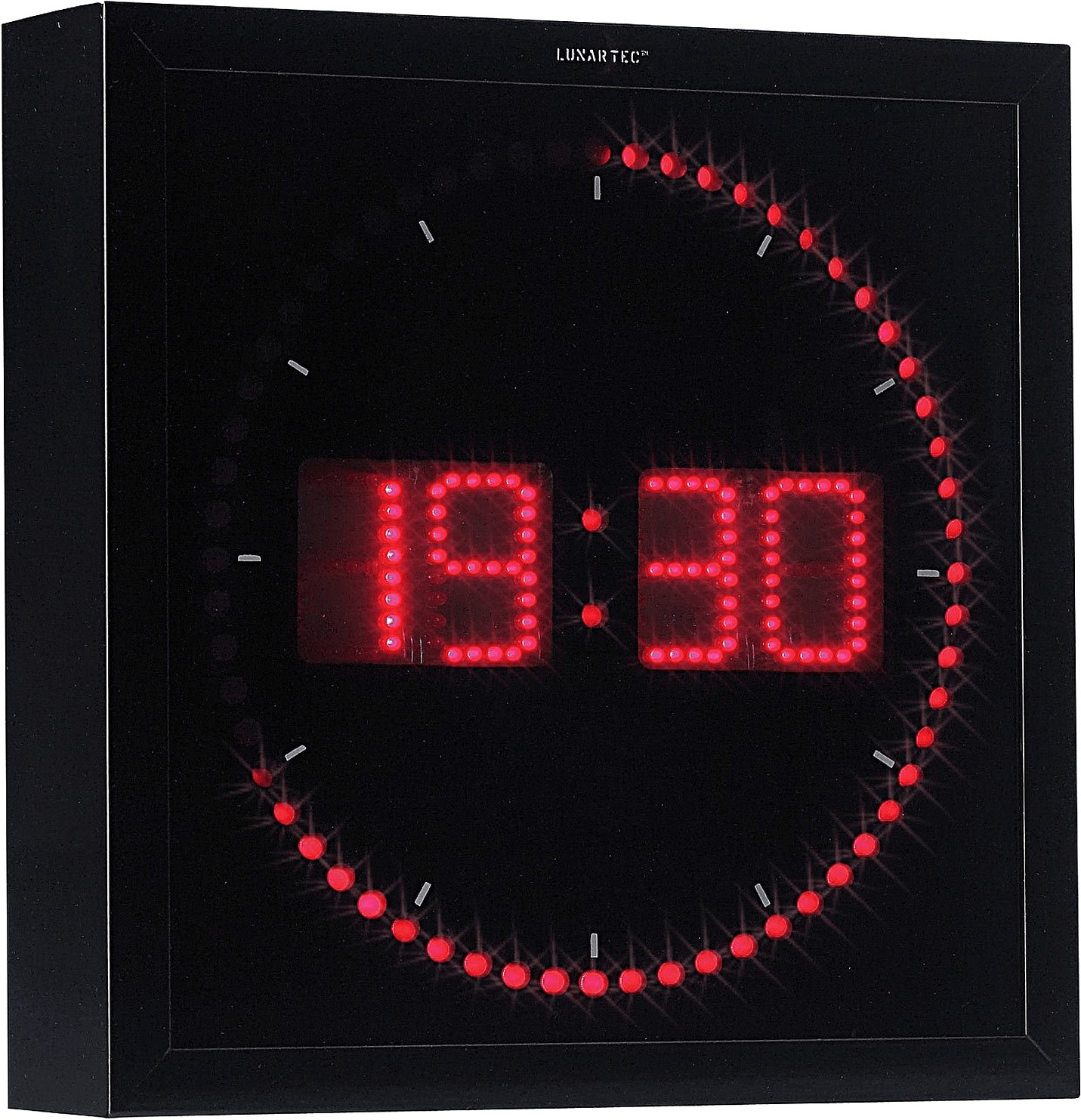 Lunartec Horloge digitale murale 60 LED rouge