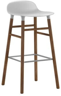 Normann Copenhagen Tabouret de bar Form 75 cm olivier/blanc