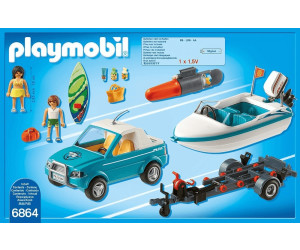 playmobil pick up con lancha