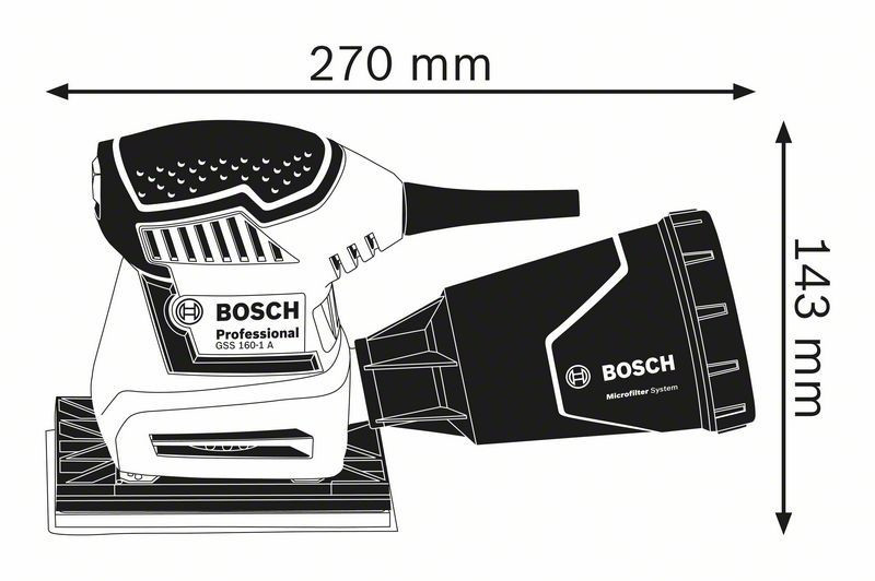 Bosch Professional 06012A2300 GSS 160-1 A Multi L-BOXX Ponceuse vibrante -  Cdiscount Bricolage