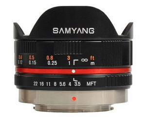 Rokinon 7,5 Mm F3.5 Fischaugenobjektiv Für Micro Four Thirds – 180° Blickwinkel, Kompakt, Für Olympus & Panasonic