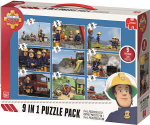 Jumbo Fireman Sam 9in1 Puzzle Pack