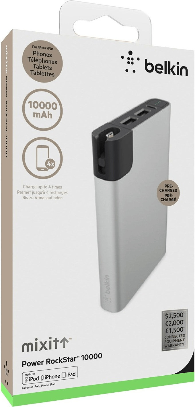 Belkin Mixit Power RockStar 10000 mAh argent