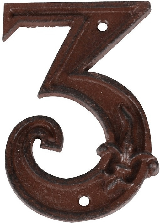 Esschert Numéro de maison en fonte 3