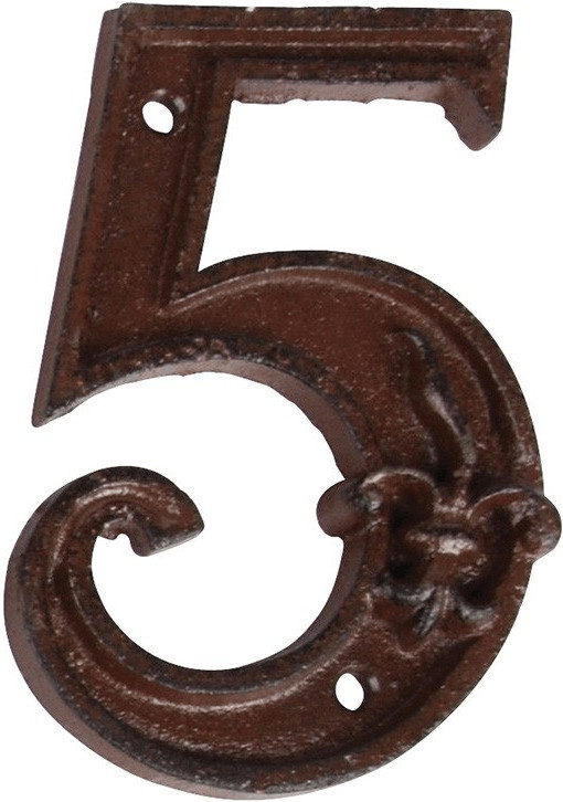Esschert Numéro de maison en fonte 5