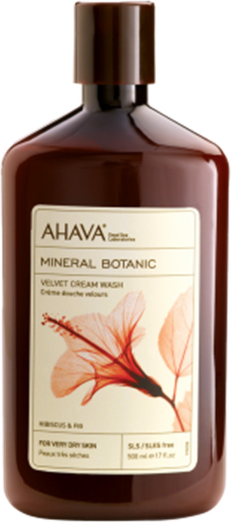 Ahava Mineral Botanic Velvet Cream Wash Hibiscus Fig Shower Gel (500ml)