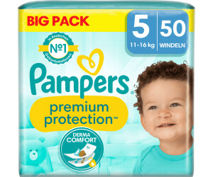 LOT DE 2 - PAMPERS : Premium Protection - Couches taille 5 (11-16