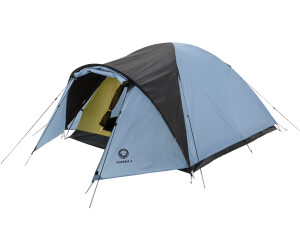 Tente Grand Canyon Topeka 3 Places - Familiale, Bleue, Parfaite Pour Le Camping