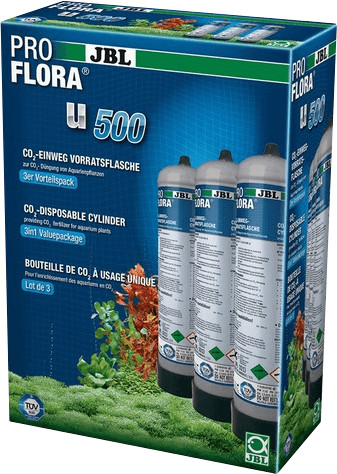 JBL ProFlora u500 3 bouteilles de CO2 à usage unique