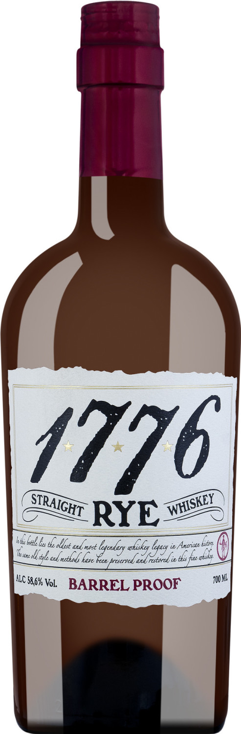James E. Pepper 1776 Straight Rye Barrel Proof 58,6% 0,7l ab 48,95 € |  Preisvergleich bei