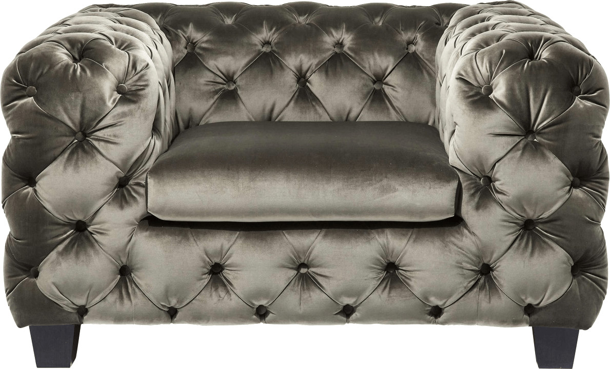 KARE Fauteuil  My Desire Velvet kaki