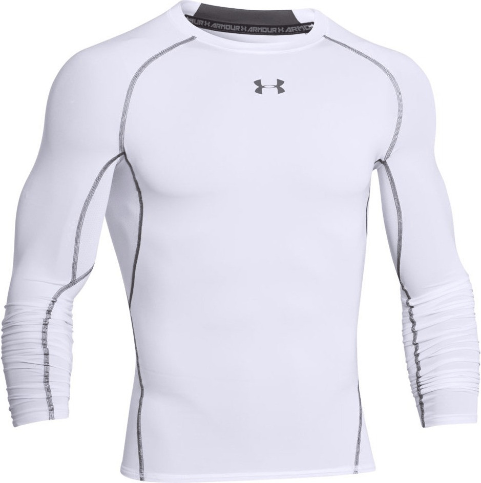Under Armour Men's HeatGear Compression Long Sleeve white